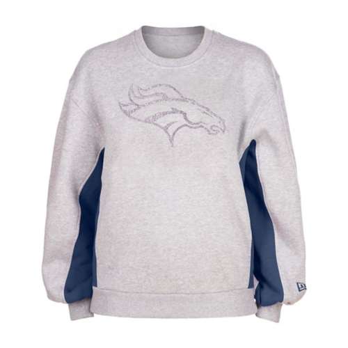 New Era Women's Denver Broncos Color Block Grey T-Shirt