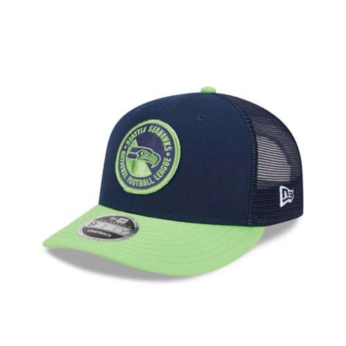 New Era Seattle Seahawks 2023 Sideline Circle Low Profile 9Fifty Hat Snapback Hat