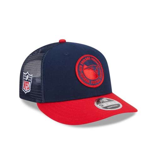 New Era New England Patriots 2023 Sideline Circle Low Profile 9Fifty Hat Snapback Hat