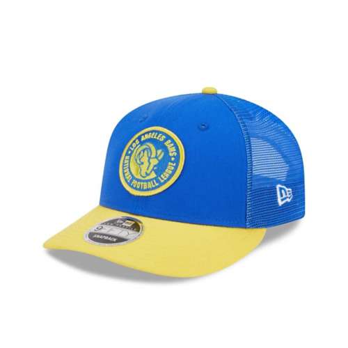 New Era Los Angeles Rams 2023 Sideline Circle Low Profile 9Fifty Hat Snapback Hat