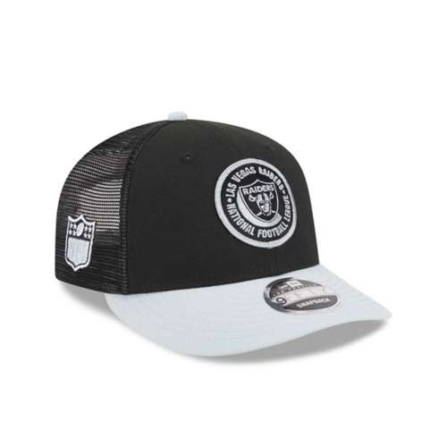 New Era Las Vegas Raiders 2023 Sideline Circle Low Profile 9Fifty Hat Snapback Hat