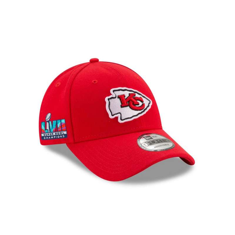 New Era Men's New Era Black Kansas City Chiefs Super Bowl LVII Champions  A-Frame Trucker 9FORTY Adjustable Hat