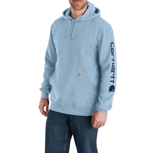 Men's Carhartt Loose Fit Midweight Logo Sleeve Graphic pima hoodie