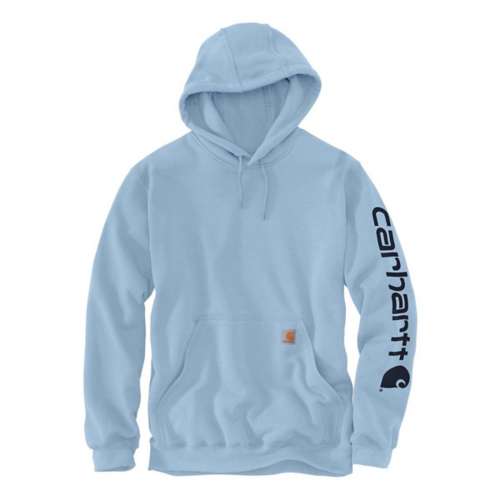 Men's Carhartt Loose Fit Midweight Logo Sleeve Graphic pima hoodie