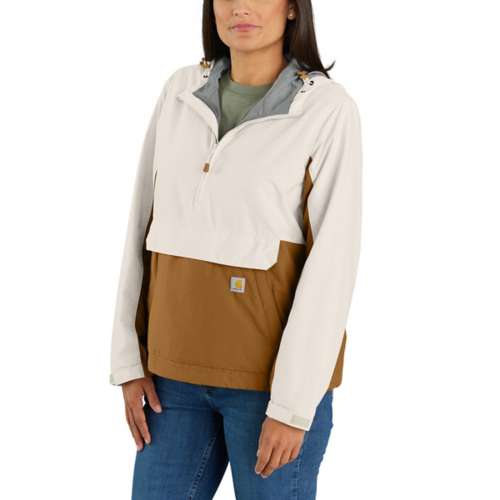Women's Carhartt Plus Size Rain Defender Loose Fit Lightweight Packable Anorak Rain Jacket