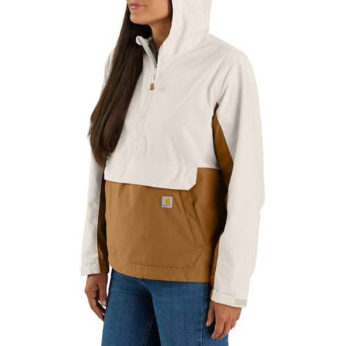 Women's Carhartt Plus Size Rain Defender Loose Fit Lightweight Packable Anorak Rain Jacket