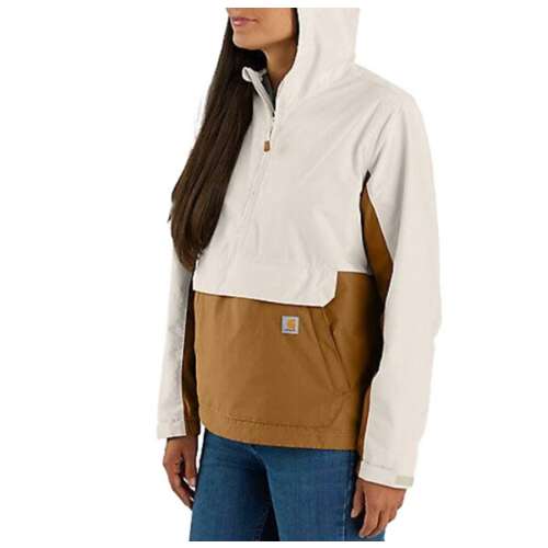 Women's Carhartt Plus Size Rain Defender Loose Fit Lightweight Packable Anorak Rain Jacket