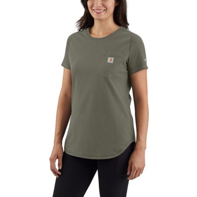 Women's Carhartt Plus Size Force Relaxed Fit Midweight Pocket T-Shirt