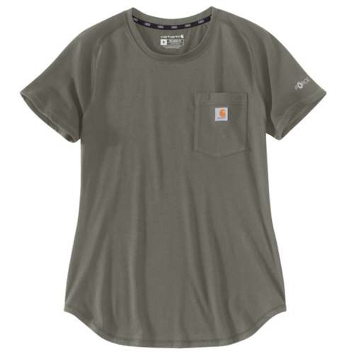 Women's Carhartt Plus Size Force Relaxed Fit Midweight Pocket T-Shirt