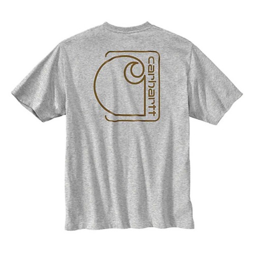 Men's Carhartt Force Sun Defender Lightweight Logo Graphic T-Shirt Large Black