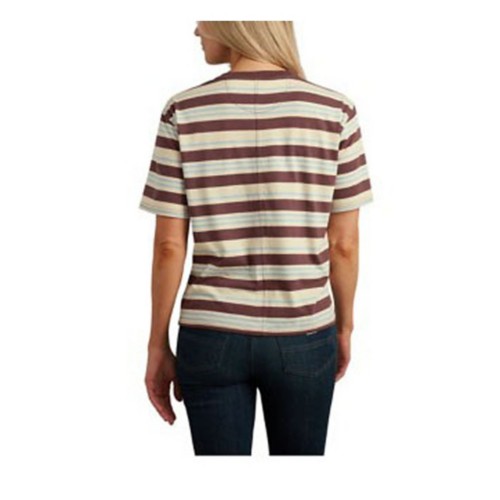 Women's Carhartt Striped Small Logo T-Shirt