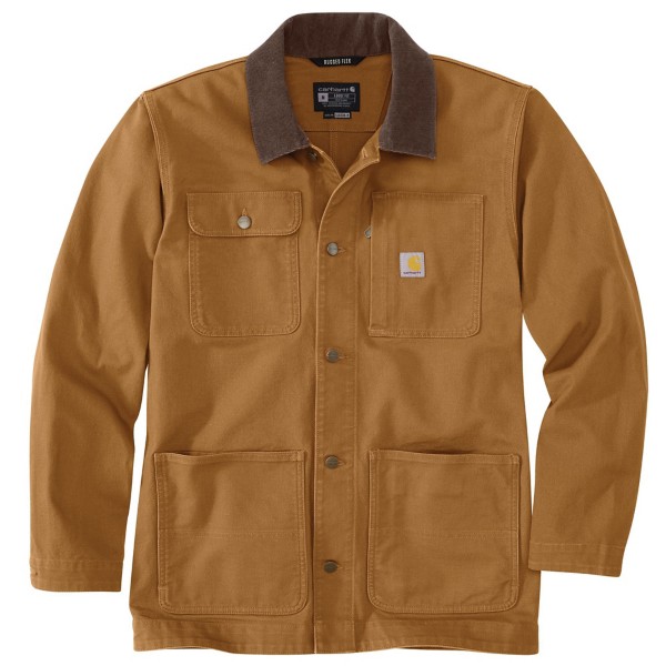 Men's Carhartt Rugged Flex Duck Loose Fit Chore Softshell Jacket 3XLarge Carhartt Brown