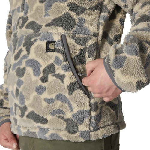 Men's Carhartt Loose Fit Fleece Camo Collared