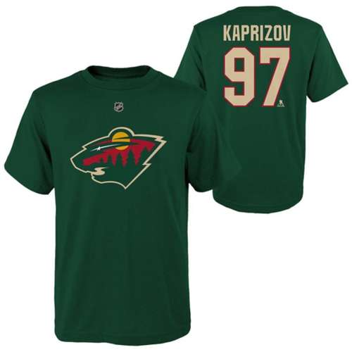 Minnesota Wild Kirill Kaprizov Kids T-Shirt - Heather Kelly Green - Minnesota | 500 Level