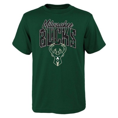 Genuine Stuff Kids' Milwaukee Bucks Tri-Ball T-Shirt