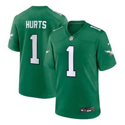 Jalen Hurts Signed Philadelphia Eagles Nike Green XL Game Jersey