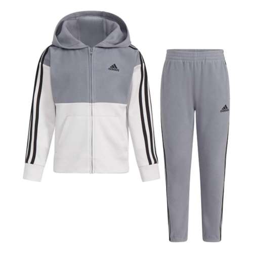 Boys' kenmerkende adidas Full Zip Hoodie and Joggers Set