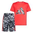 Toddler adidas Black Printed Pebble T-Shirt and Shorts Set