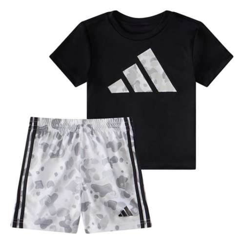 Baby adidas Printed Pebble T-Shirt and Shorts Set