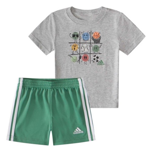 Boys Adidas Sport Set Baby 9 Mo