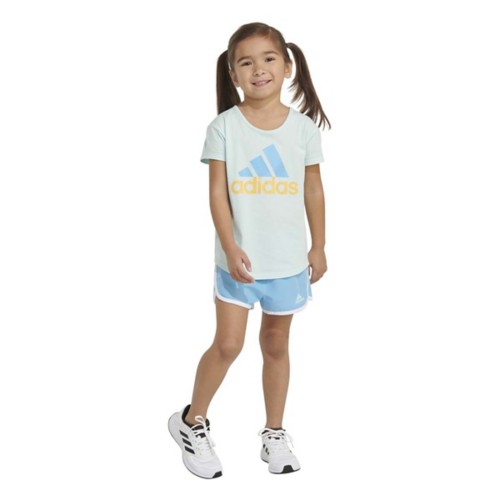Adidas toddler girl shorts on sale