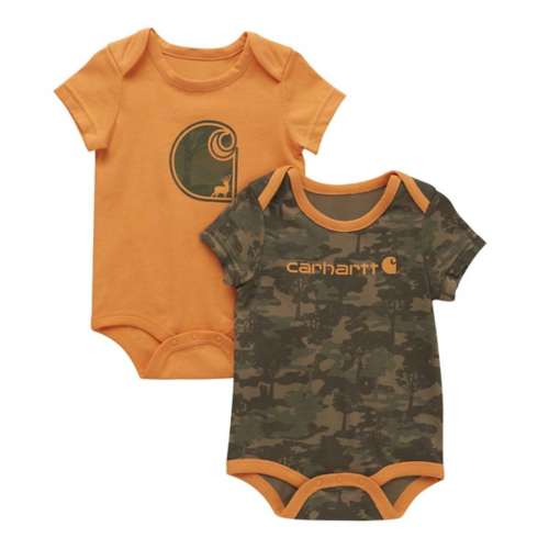 Baby Carhartt 2 Pack Camo Logo Onesie