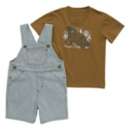 Toddler Boys' Carhartt Tickling Stripe T-shirt Burberry and Shortalls Set