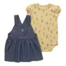 Baby Girls' Carhartt Printed Onesie and dress tapered Set