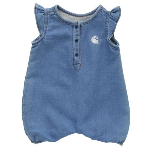 Baby Girls' Carhartt Denim Henley Romper