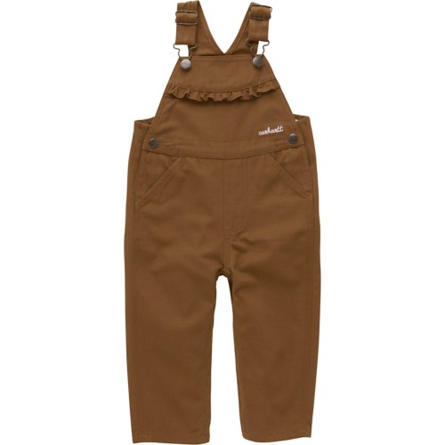 Baby Girls' Carhartt Canvas Ruffle Overalls