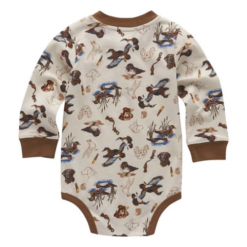Baby Carhartt Ducks and Dogs Long Sleeve Onesie