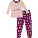 Toddler Kickee Pants Print Long Sleeve Shirt and Pants Pajama Set