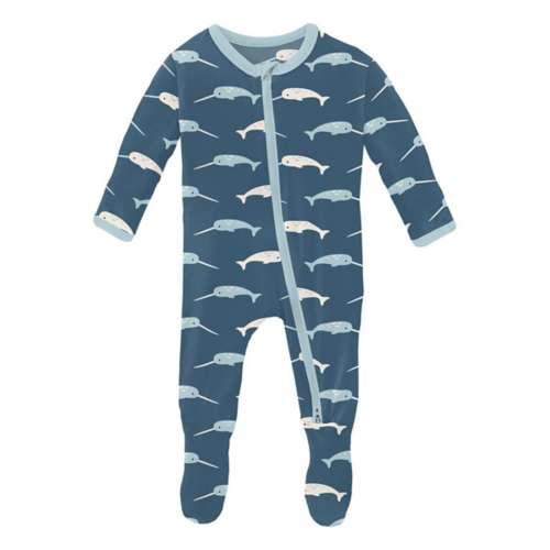 Nursing pajamas with back zipper steel blue - Free shipping