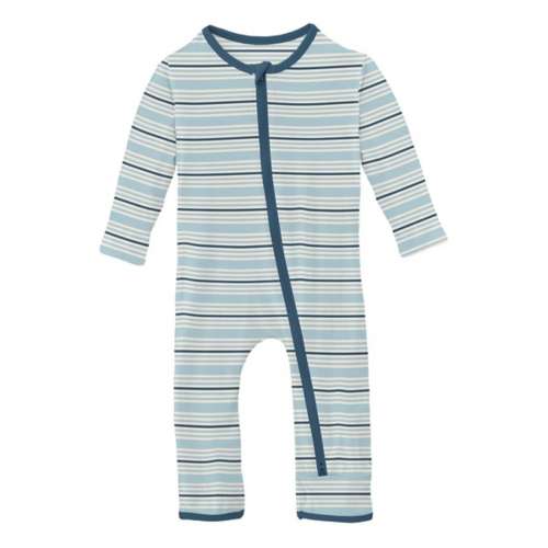 Baby Kickee head-to-toe pants Coverall 2 Way Zipper Pajamas