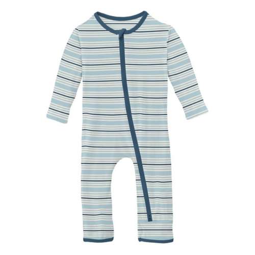 Baby Kickee head-to-toe pants Coverall 2 Way Zipper Pajamas