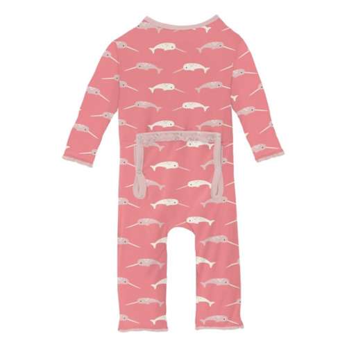 Baby Kickee Pants Muffin Ruffle Coveral 2 Way Zipper Pajamas