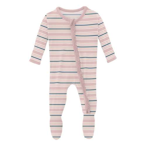 Baby Kickee pants french Muffin Ruffle Footie Pajamas