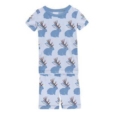 Kids' Kickee Pants Print T-shirt cotton and Shorts Pajama Set