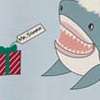 Illusion Blue Holiday Sharks