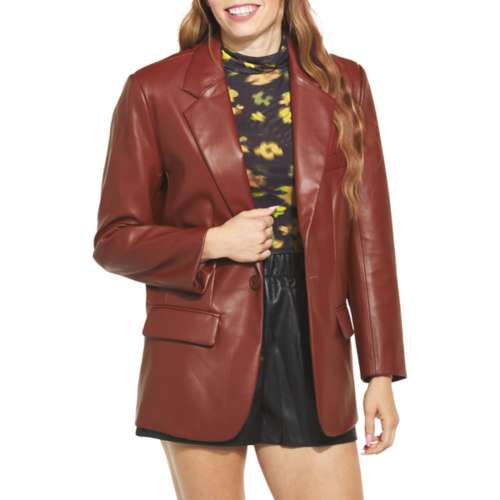 Women's Steve Madden Imaan Faux Leather Blazer