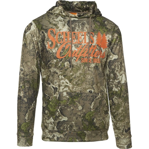 SCHEELS OUTFITTERS Men's  Camo Logo Hunting Hoodie