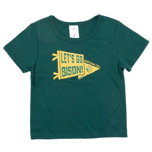 ZooZatZ Kids' Girls' North Dakota State Bison Banner T-Shirt