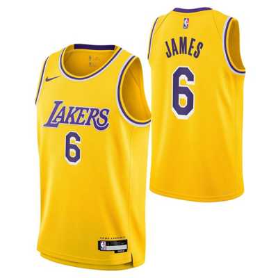 NEW Nike Lebron James #6 Los Angeles Lakers Basketaball Jersey