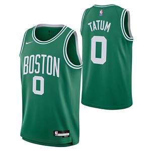 Men's Boston Celtics Jayson Tatum #0 Nike White 2021-22 75th Anniversary  Jersey-Classic Edition
