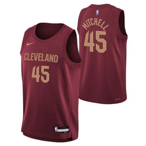 Nike Kids' Cleveland Cavaliers Donovan Mitchell #45 Icon Jersey