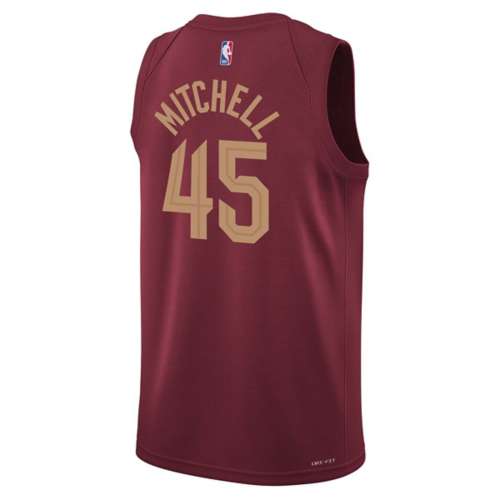 Nike Kids' Cleveland Cavaliers Donovan Mitchell #45 Icon Jersey