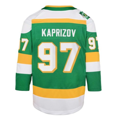 Genuine Stuff Kids' Minnesota Wild Kirill Kaprizov #97 Premier Alternate Jersey
