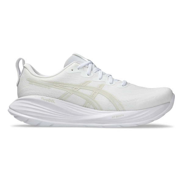 Men's ASICS Gel-Cumulus 27 Running Shoes 14 Regular White/Grey Heather