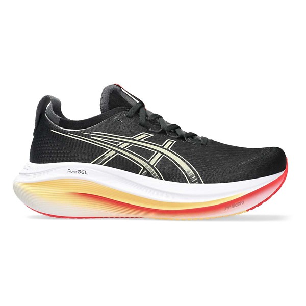 Men's ASICS Gel-Nimbus 27 Running Shoes 10.5 Regular Black/Khaki