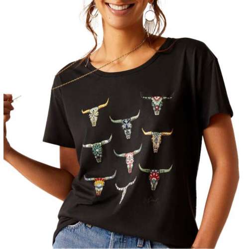 Women's Ariat Women's Deco Skulls T-Shirt